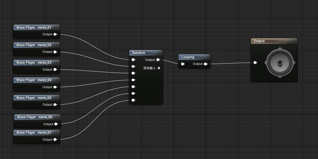 简单的随机脚步蓝图